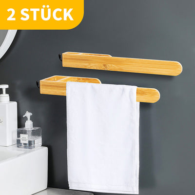 Tiklife Handtuchhalter,Ohne Bohren Handtuchhalter für Badezimmer Küche,Stabiler Aufkleb