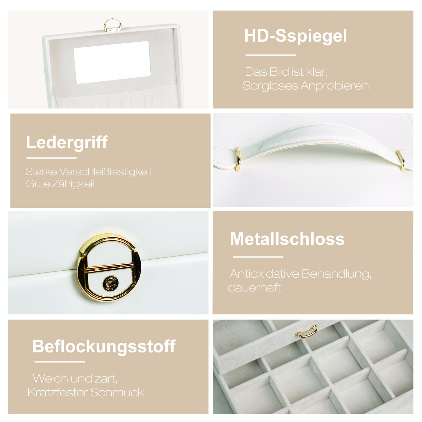 AdelDream Fünflagige Schmuckschatulle