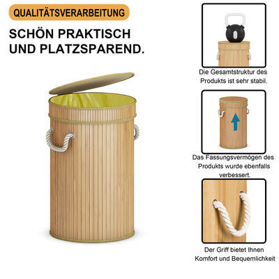 AdelDream Gelbe Sack Müllständer Sack Ständer,geruchsneutraler Mülleimer aus Holz
