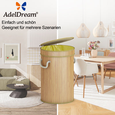 AdelDream Gelbe Sack Müllständer Sack Ständer,geruchsneutraler Mülleimer aus Holz