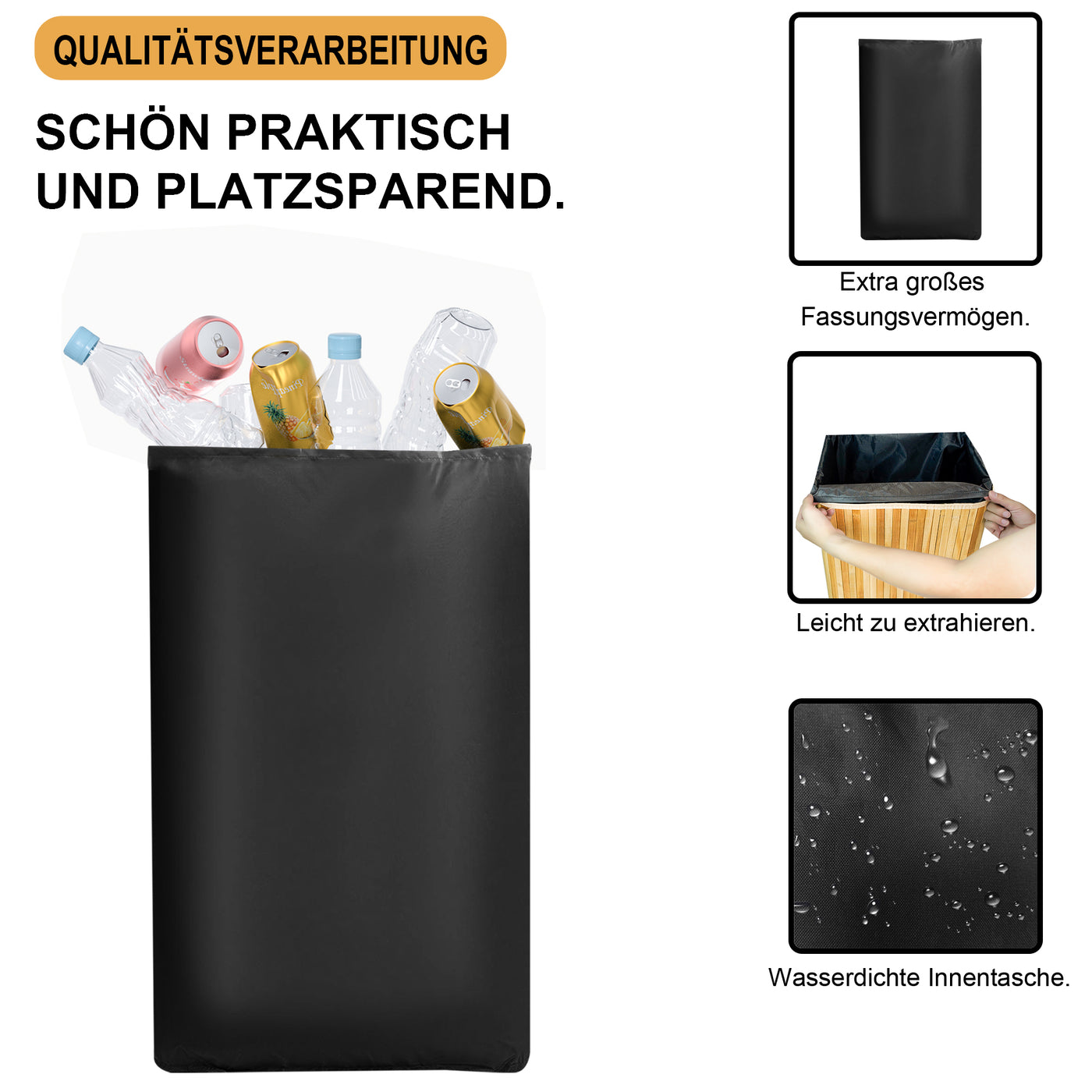 pfandflaschen platzsparend aufbewahren AdelDream 74L Pfandflaschen Sammelbehälter mit Deckel Behälter Leergut – Adeldream