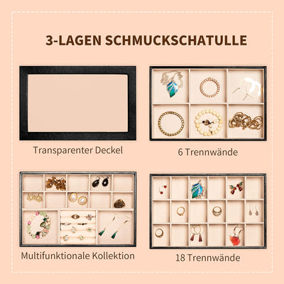 AdelDream Stapelbares Schmucktablett