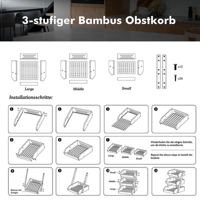 AdelDream Bambusfruchtkorb
