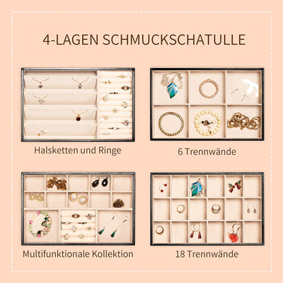 AdelDream Stapelbares Schmucktablett