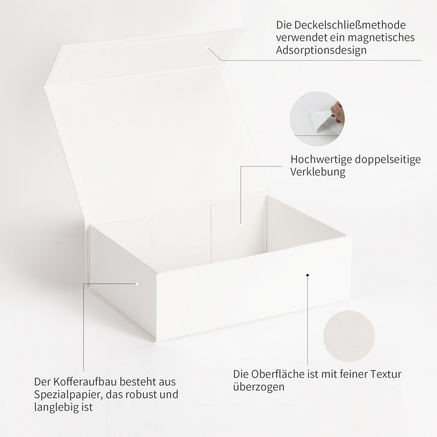 AdelDream Geschenkbox, magnetische Geschenkbox, 30.5*21.5*10cm