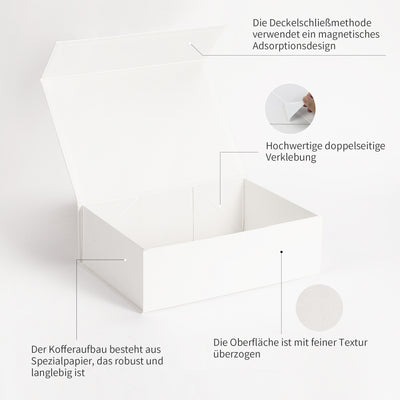 AdelDream Geschenkbox, magnetische Geschenkbox, 30.5*21.5*10cm