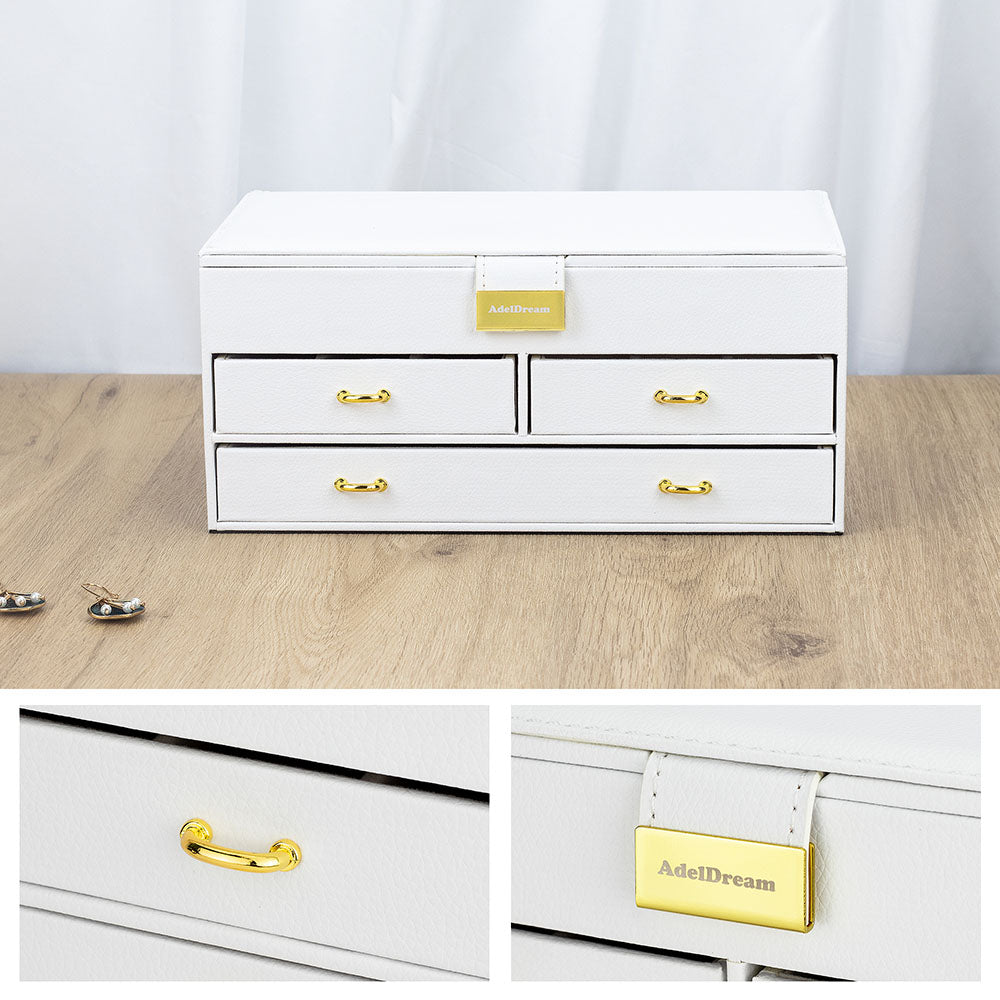 AdelDream Damenbox, PU-Leder, mittleres Juwelierschloss mit Schloss