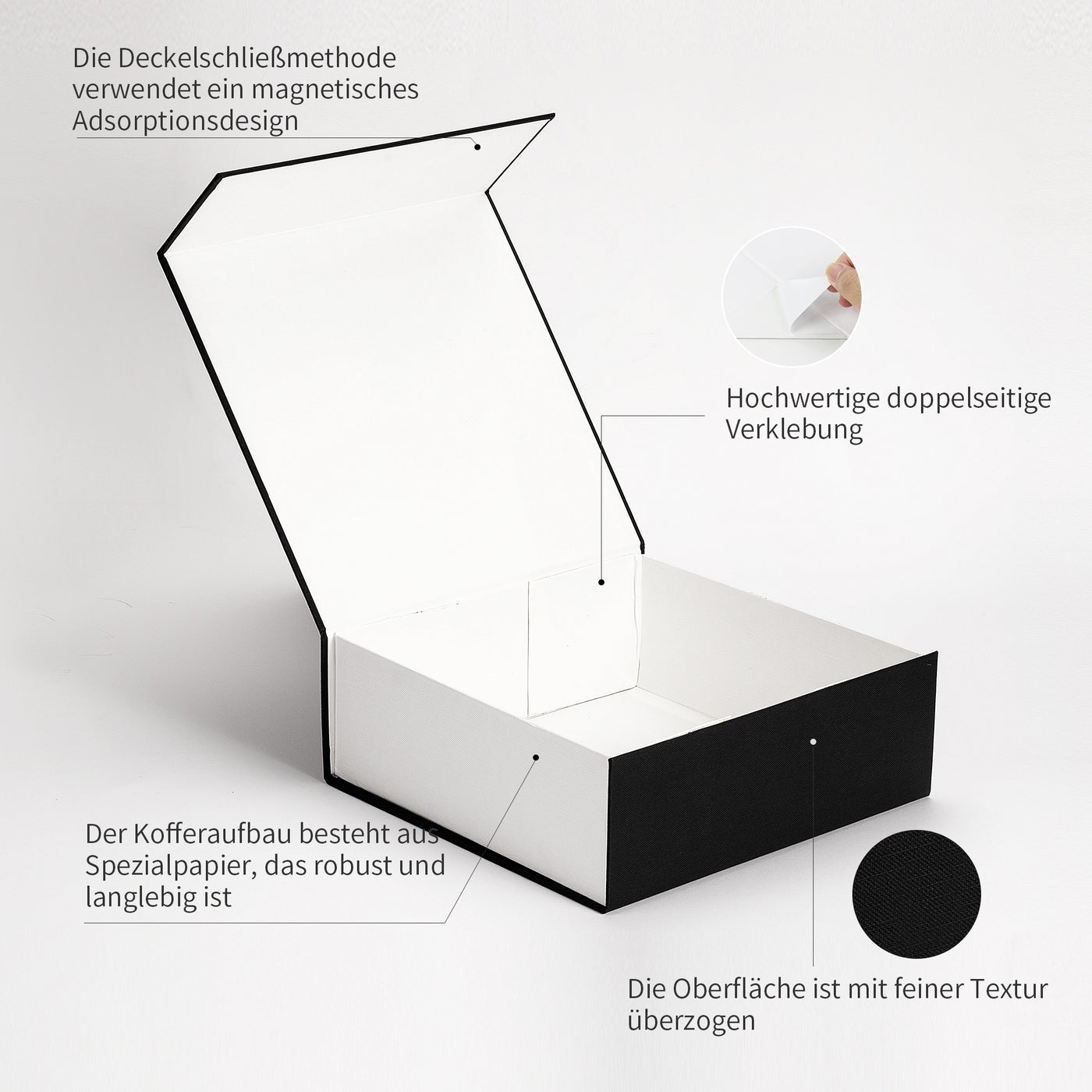 AdelDream Geschenkbox, magnetische Geschenkbox, Produktgröße: 24 * 24 * 9CM