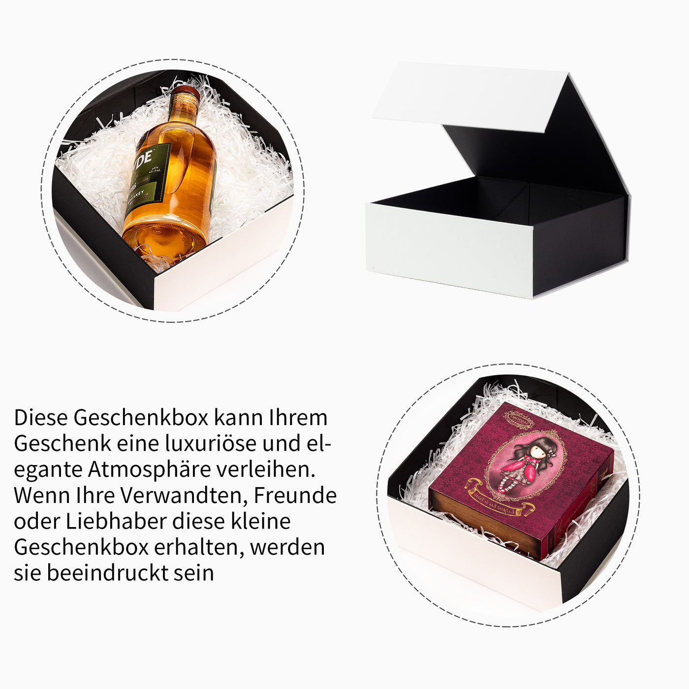 AdelDream Geschenkbox, magnetische Geschenkbox, Produktgröße: 24 * 24 * 9CM